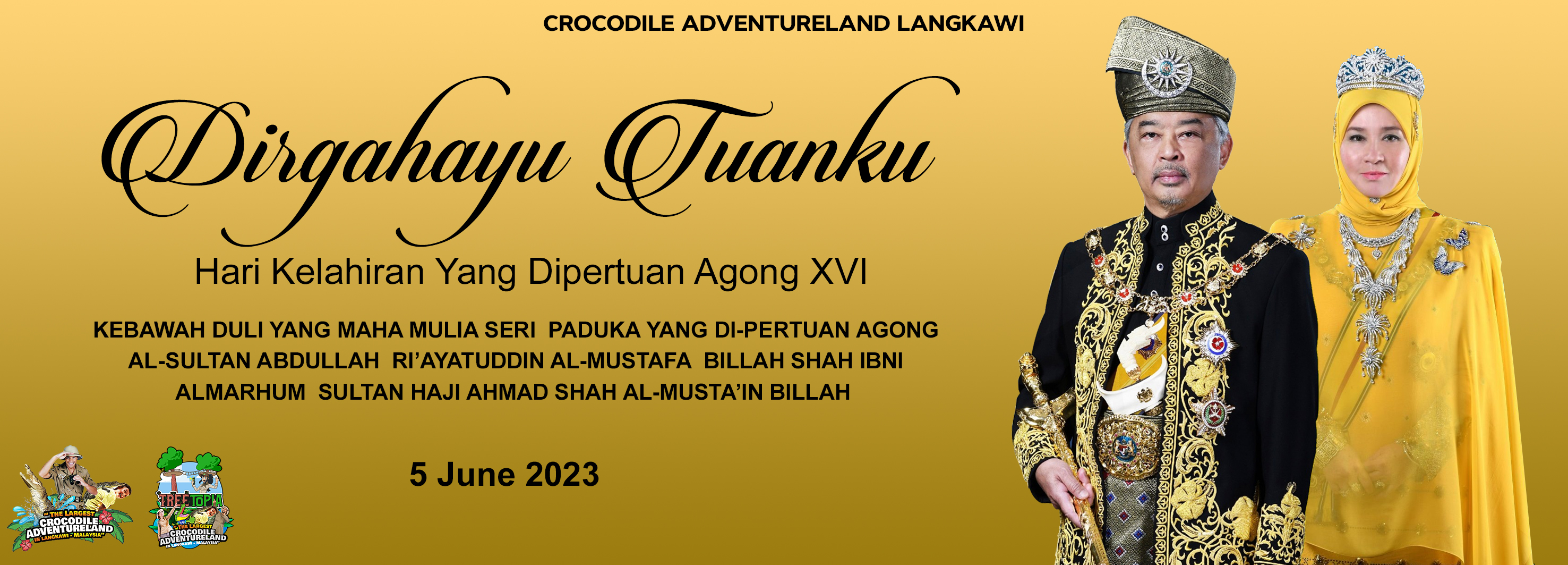 Agong's birthday website banner