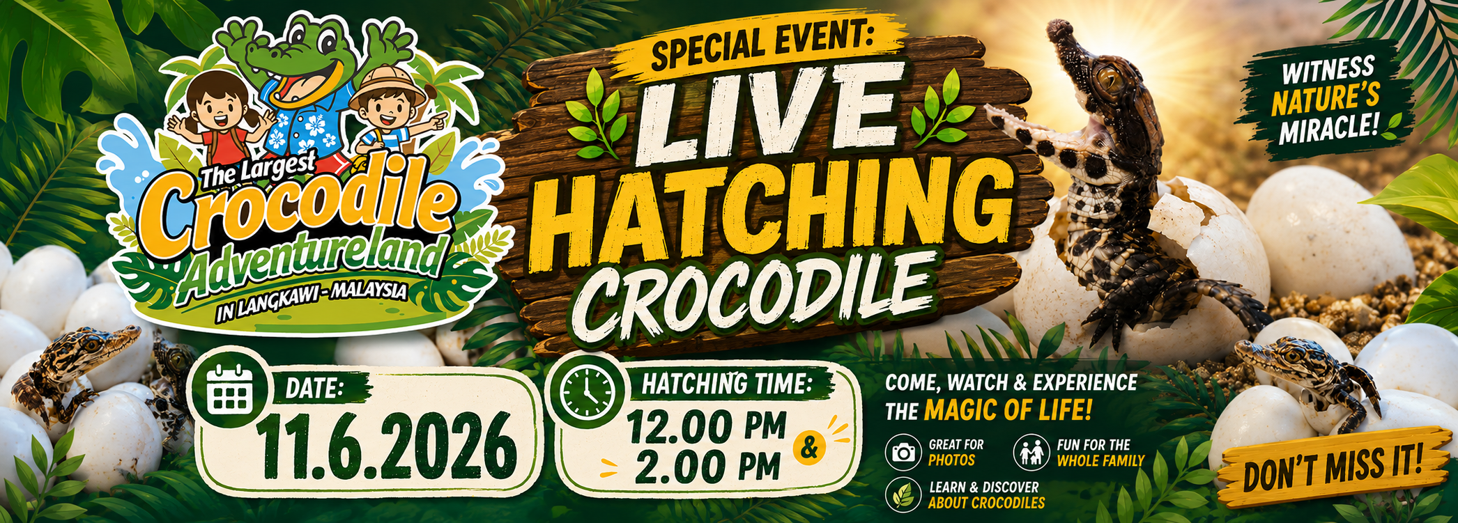 Live Crocodile Hatching